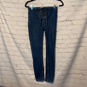 FREE PEOPLE Women’s Blue Skinny Jeans...Sz 26